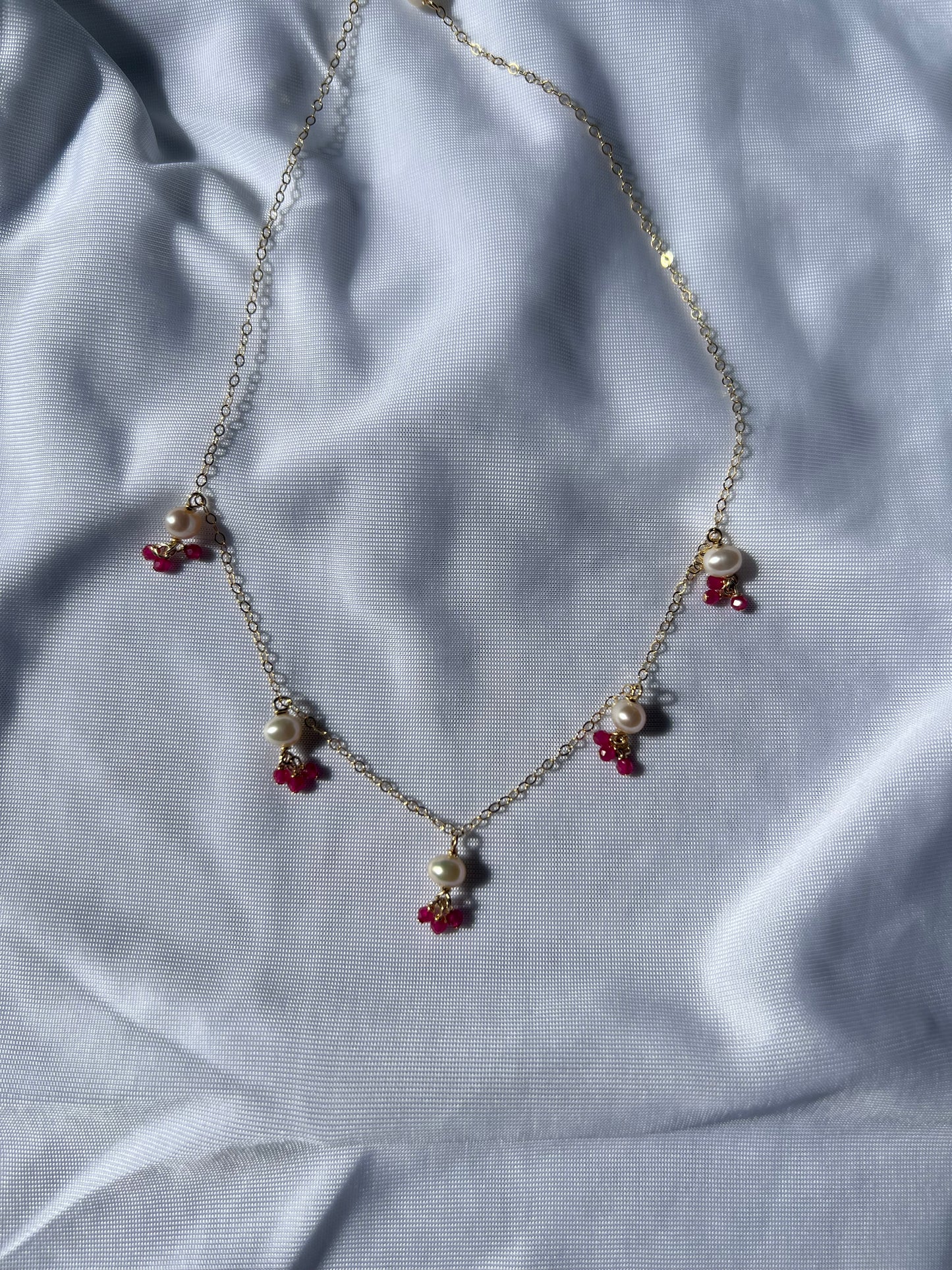 Gemstones & Pearls Symphony Necklace