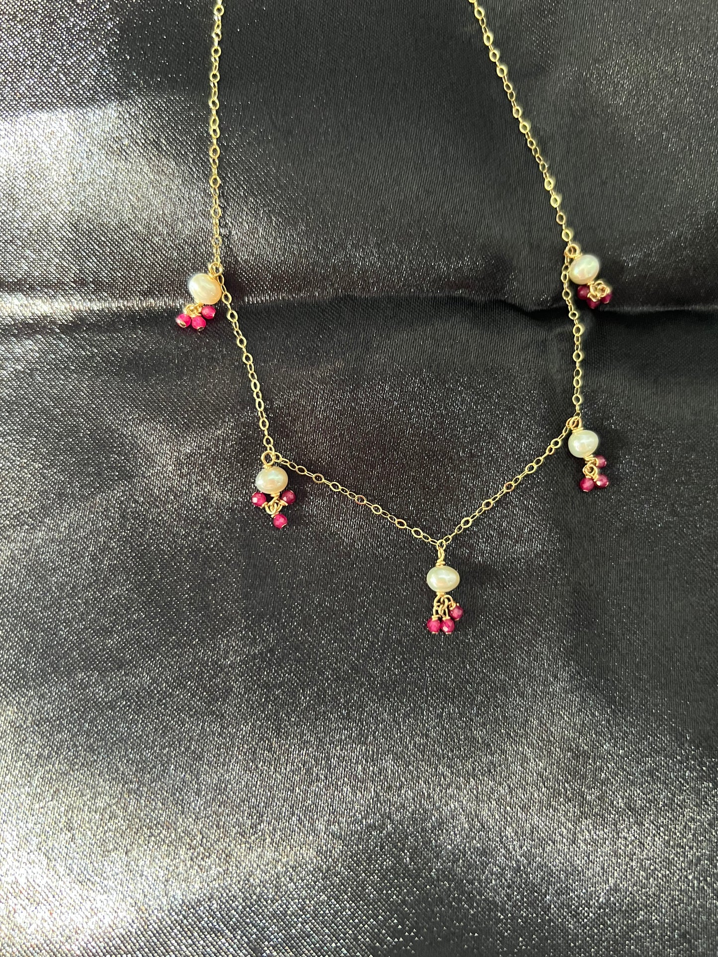 Gemstones & Pearls Symphony Necklace